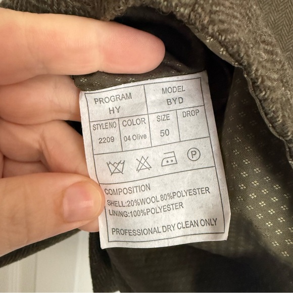 Emerald Aisle Weaving Men's Wool Blend Vest Waistcoat Size 50 - Picture 6 of 6